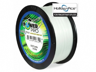 POWER PRO BRAID HOLLOW-ACE WHITE 1500YDS