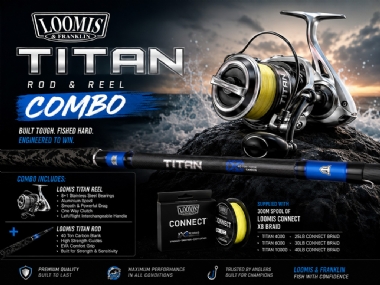 LOOMIS TITAN ROD & LOOMIS TITAN REEL WITH BRAID