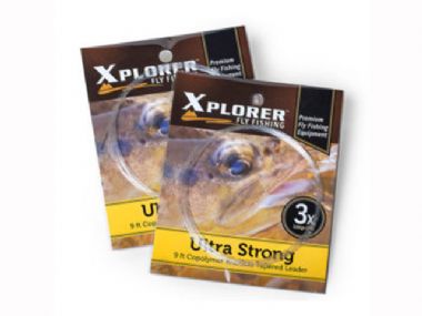 XPLORER ULTRA STRONG COPOLYMER KNOTLESS TAPERED LEADER CLEAR