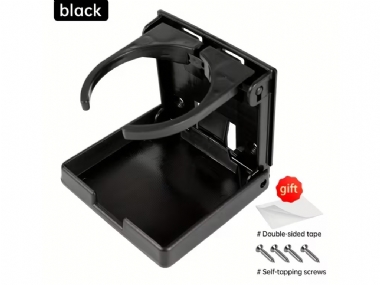 GANIS ADJUSTABLE FOLDING DRINK CUP HOLDER