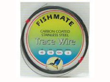 FISH MATE CARBON COATED STAINLESS STEEL TRACE WIRE