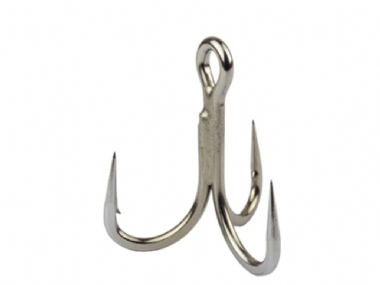 MUSTAD JAW LOK IN-LINE TREBLE HOOK - 5X STRONG