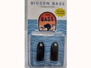 BIGGEN BASS TUNGSTEN WORM WEIGHT BLACK