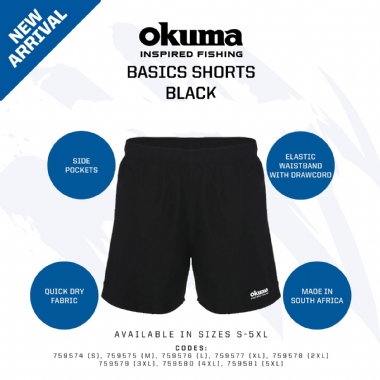 OKUMA BASICS SHORTS BLACK