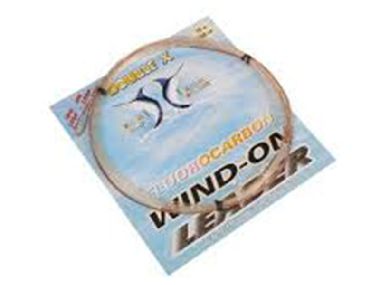 DOUBLE X FLUOROCARBON WIND ON LEADER CLEAR 5M