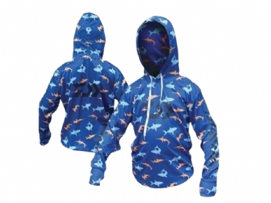 DAIWA KIDS LIGHTWEIGHT HOODIE SHARK