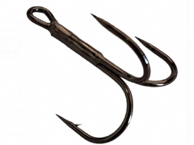 MARUTO TREBLE HOOKS 1092 BLACK NICKEL