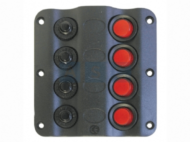 ACCESSORIES SPARES SWITCH PANEL 4 LED W/CIRCUIT BREAKER