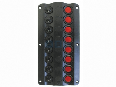 ACCESSORIES SPARES SWITCH PANEL 8 LED W/CIRCUIT BREAKER