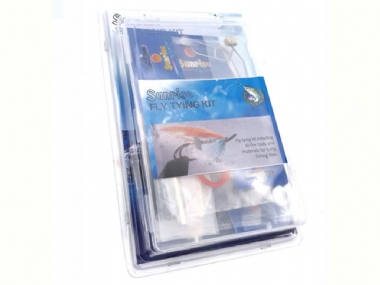 SUNRISE FLY TYING KIT WITH TOOLS AND MATERIAL