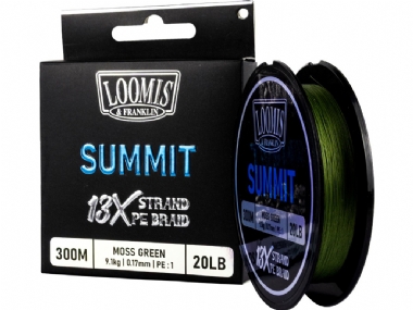 LOOMIS & FRANKLIN SUMMIT 13X BRAID MOSS GREEN 300M
