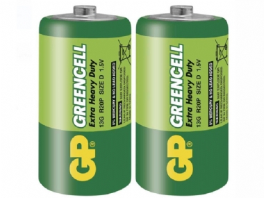 GP GREENCELL EXTRA DUTY D BATTERIES