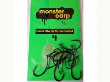 MONSTER CARP CURVE SHANK MICRO BARDED