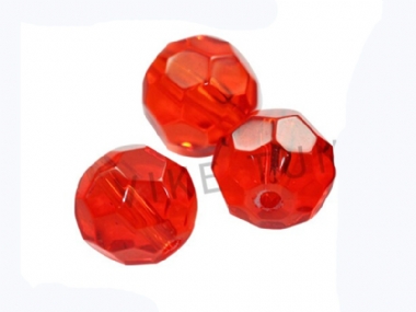 VIKE PLASTIC FACETED GLASS BEADS