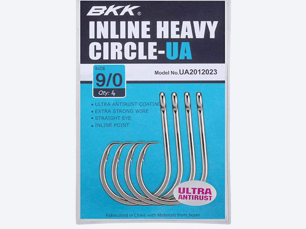 100 GT 4X strength L2004 Inline Circle Hooks size 1