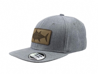 OKUMA TUNA LEATHER BADGE CAP