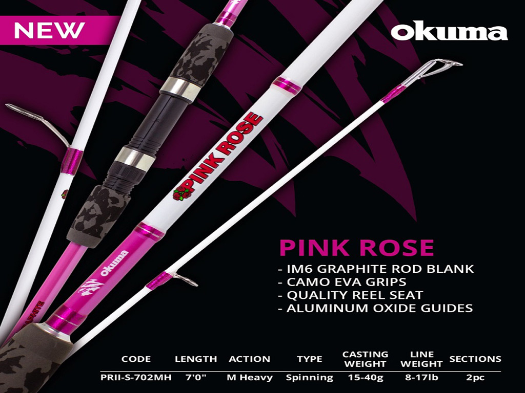 OKUMA PINK ROSE - fishing rods