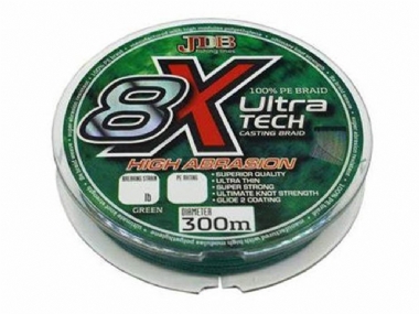 JDB 8X ULTRA TECH CASTING BRAID GREEN 300M