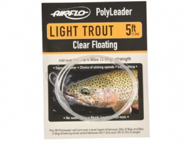 AIRFLO LIGHT TROUT POLY LEADER CLEAR 5FT