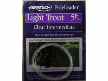 AIRFLO LIGHT TROUT POLY LEADER CLEAR 5FT