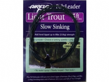 AIRFLO LIGHT TROUT POLY LEADER BLACK 5FT