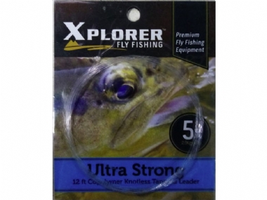 XPLORER  ULTRA STRONG TIPPET MATERIAL CLEAR 12FT